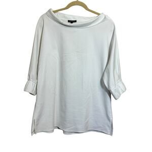 Vintage Robert Kitchen Women’s Large White Shirt Tunic Made In Canada Classic